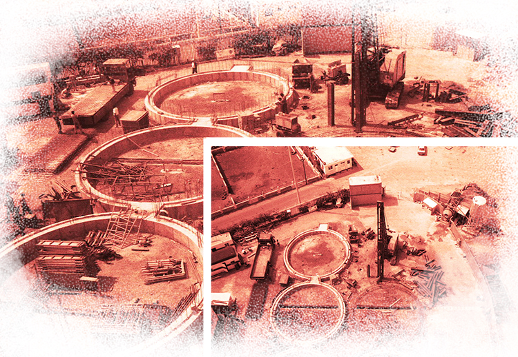 <p>Début des travaux de construction</p>